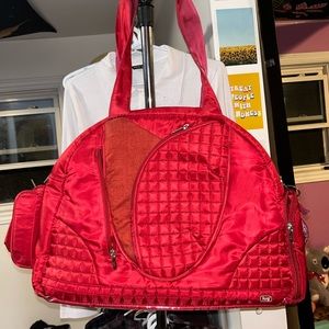 Red lug bag amazing condition